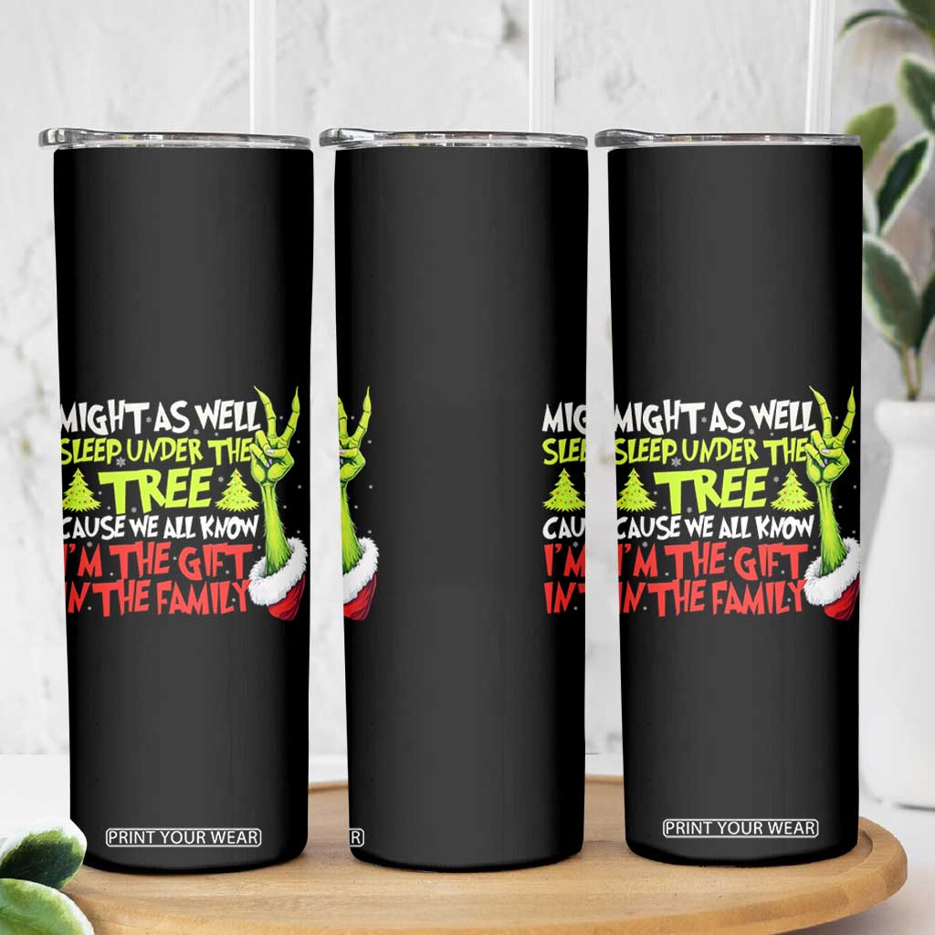 Funny Christmas Skinny Tumbler I'm The Gift Kids Pajamas Girls Boys TS10 Print Your Wear