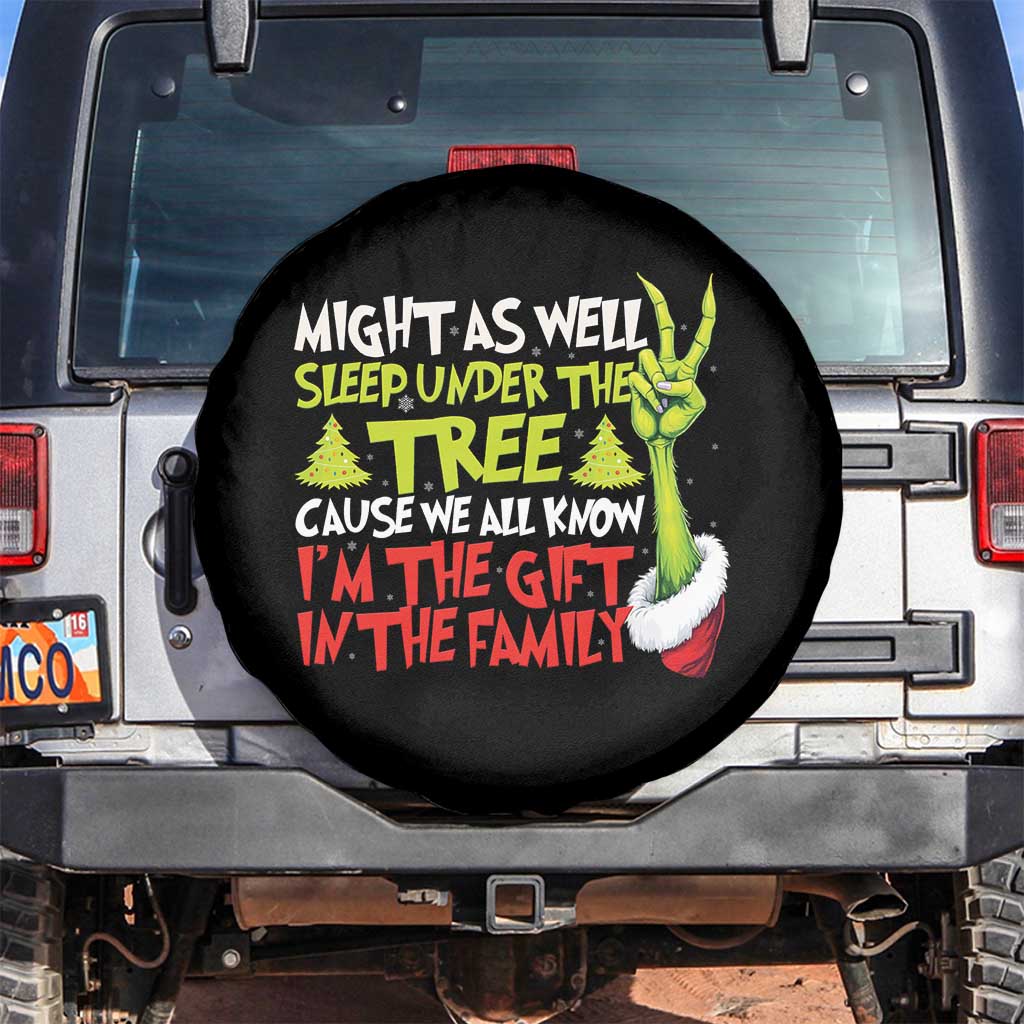 Funny Christmas Spare Tire Cover I'm The Gift Kids Pajamas Girls Boys TS10 No hole Black Print Your Wear
