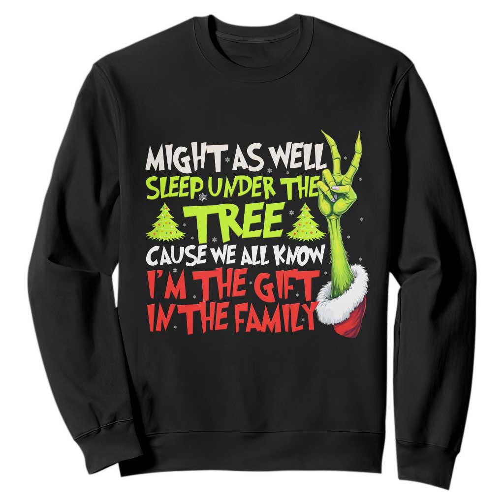 Funny Christmas Sweatshirt I'm The Gift Kids Pajamas Girls Boys TS10 Black Print Your Wear