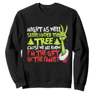 Funny Christmas Sweatshirt I'm The Gift Kids Pajamas Girls Boys TS10 Black Print Your Wear