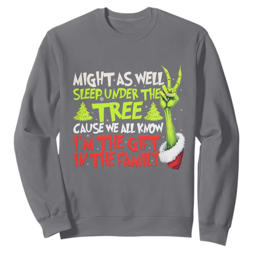 Funny Christmas Sweatshirt I'm The Gift Kids Pajamas Girls Boys TS10 Charcoal Print Your Wear