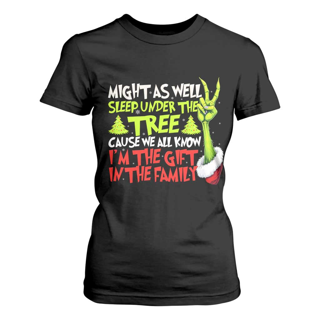 Funny Christmas T Shirt For Women I'm The Gift Kids Pajamas Girls Boys TS10 Black Print Your Wear