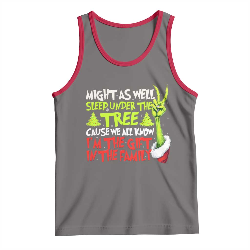 Funny Christmas Tank Top I'm The Gift Kids Pajamas Girls Boys TS10 Deep Heather Red Print Your Wear