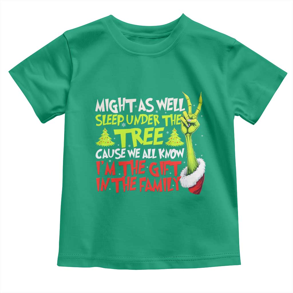 Funny Christmas Toddler T Shirt I'm The Gift Kids Pajamas Girls Boys TS10 Irish Green Print Your Wear