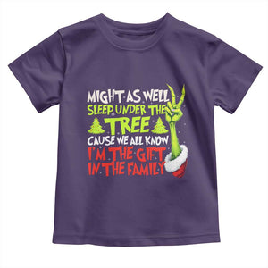 Funny Christmas Toddler T Shirt I'm The Gift Kids Pajamas Girls Boys TS10 Purple Print Your Wear
