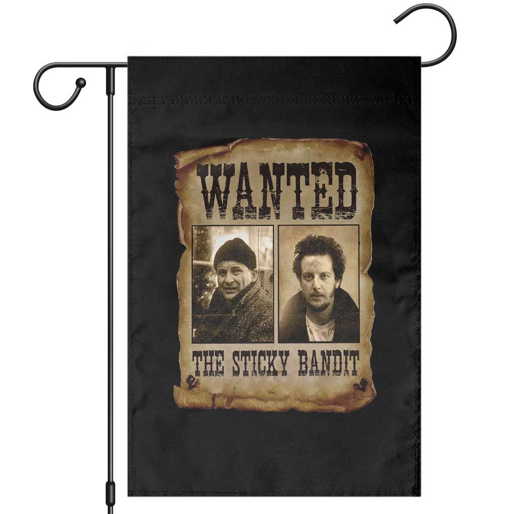 Funny Christmas Movie Garden Flag Wanted Sticky Bandit Merry Xmas Ya Filthy Animal TS10 Black Print Your Wear
