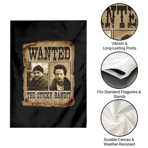 Funny Christmas Movie Garden Flag Wanted Sticky Bandit Merry Xmas Ya Filthy Animal TS10 Print Your Wear