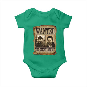 Funny Christmas Movie Baby Onesie Wanted Sticky Bandit Merry Xmas Ya Filthy Animal TS10 Irish Green Print Your Wear