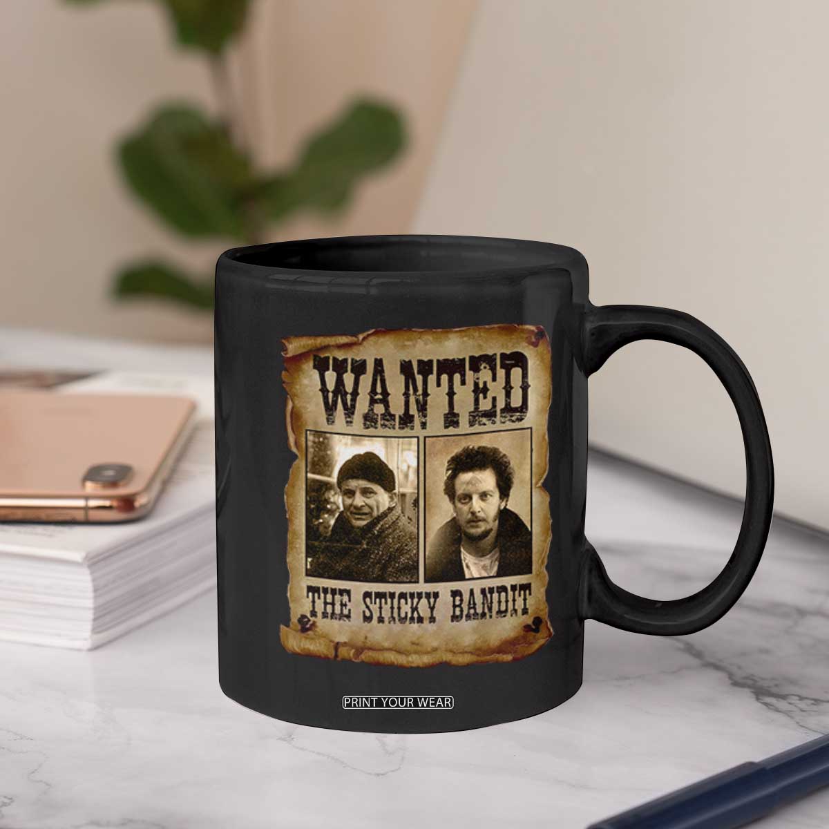 Funny Christmas Movie Coffee Mug Wanted Sticky Bandit Merry Xmas Ya Filthy Animal TS10 Print Your Wear