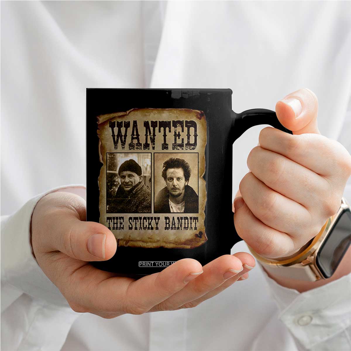 Funny Christmas Movie Coffee Mug Wanted Sticky Bandit Merry Xmas Ya Filthy Animal TS10 Print Your Wear
