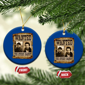 Funny Christmas Movie Ceramic Ornament Wanted Sticky Bandit Merry Xmas Ya Filthy Animal TS10 1pc Blue Print Your Wear