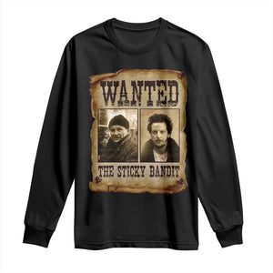 Funny Christmas Movie Long Sleeve Shirt Wanted Sticky Bandit Merry Xmas Ya Filthy Animal TS10 Black Print Your Wear