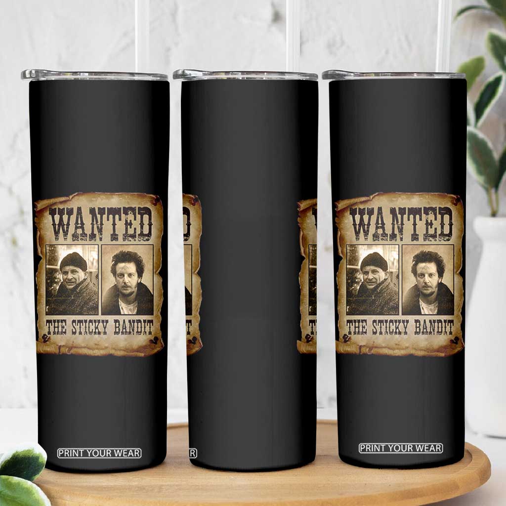 Funny Christmas Movie Skinny Tumbler Wanted Sticky Bandit Merry Xmas Ya Filthy Animal TS10 Print Your Wear