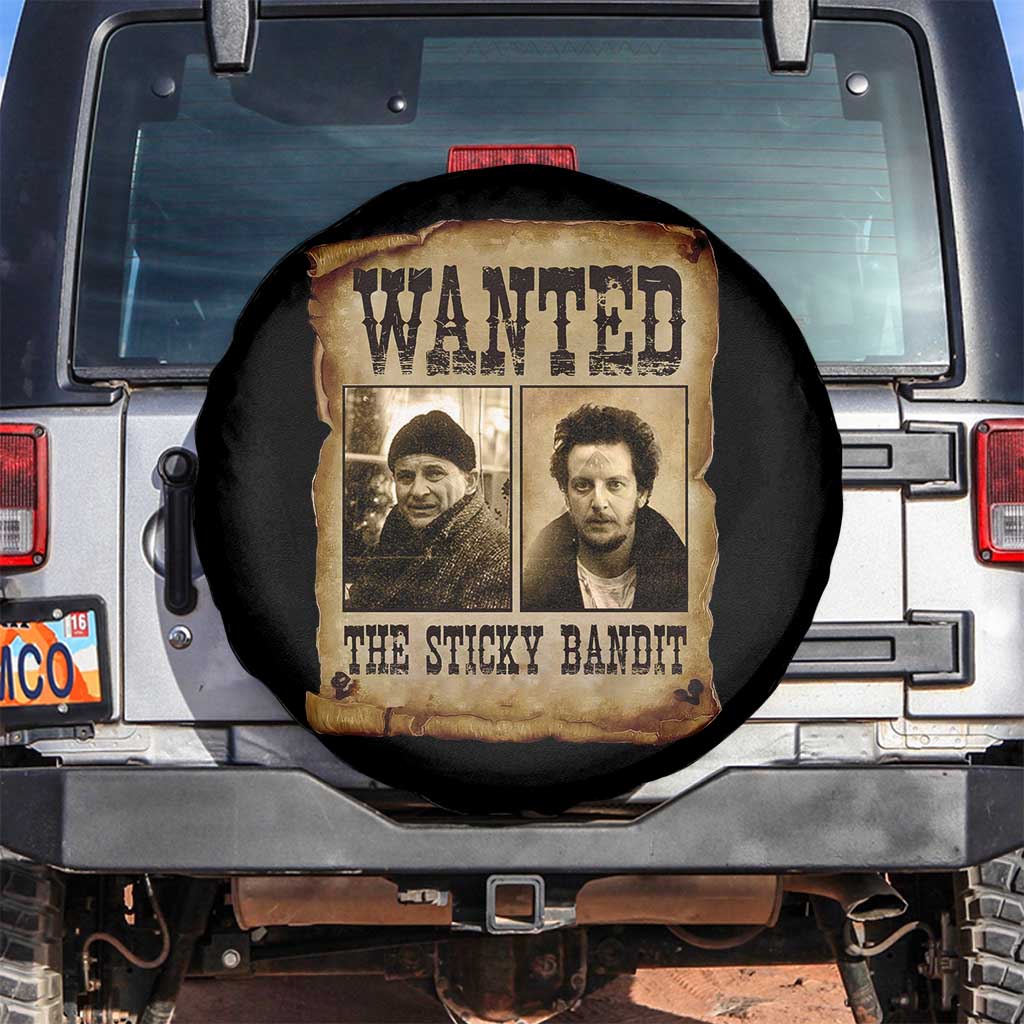 Funny Christmas Movie Spare Tire Cover Wanted Sticky Bandit Merry Xmas Ya Filthy Animal TS10 No hole Black Print Your Wear