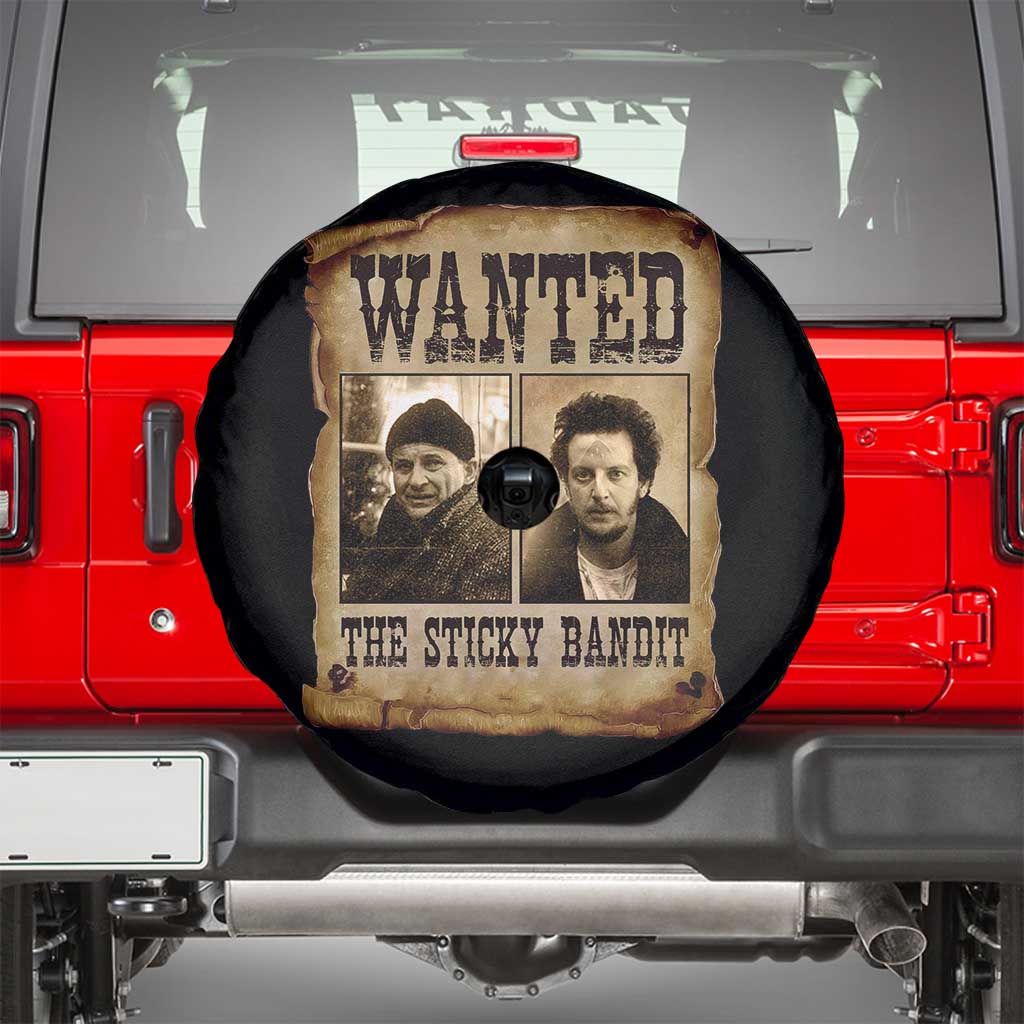 Funny Christmas Movie Spare Tire Cover Wanted Sticky Bandit Merry Xmas Ya Filthy Animal TS10 Black Print Your Wear