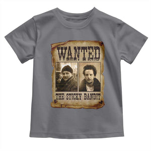 Funny Christmas Movie Toddler T Shirt Wanted Sticky Bandit Merry Xmas Ya Filthy Animal TS10 Charcoal Print Your Wear