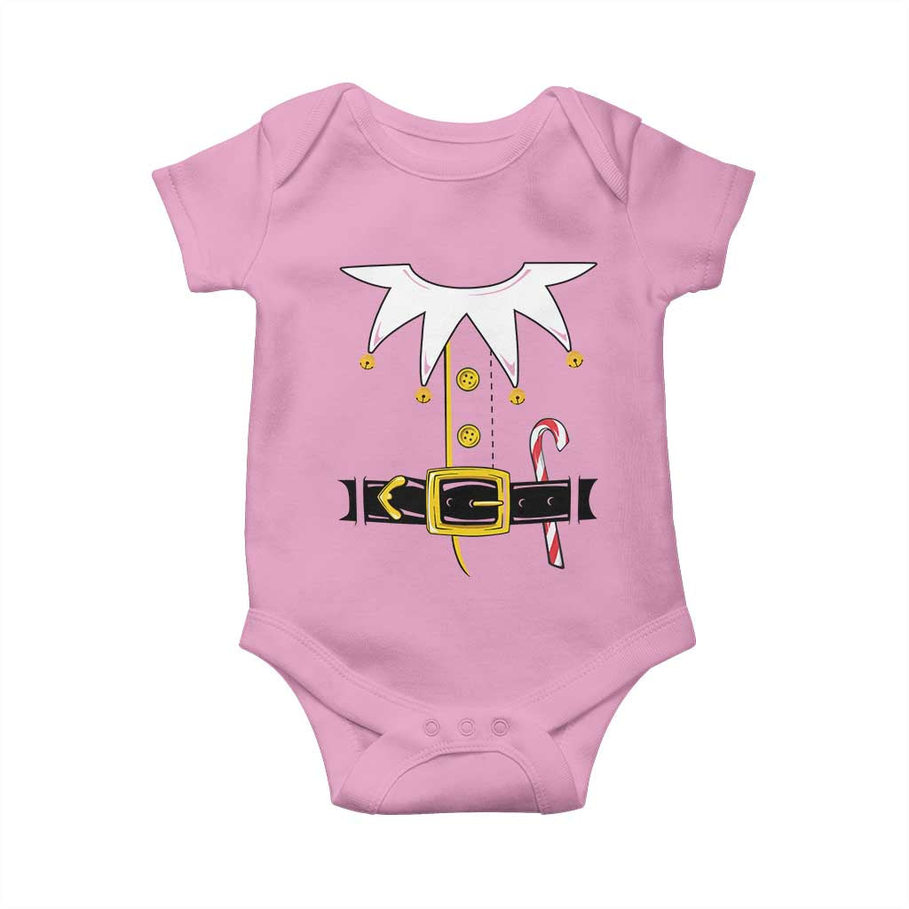 Christmas Elf Costume Baby Onesie Holiday Costume Funny Christmas Gift TS10 Light Pink Print Your Wear