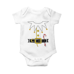 Christmas Elf Costume Baby Onesie Holiday Costume Funny Christmas Gift TS10 White Print Your Wear