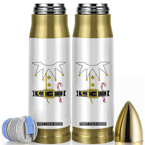 Christmas Elf Costume Bullet Tumbler Holiday Costume Funny Christmas Gift TS10 White Print Your Wear