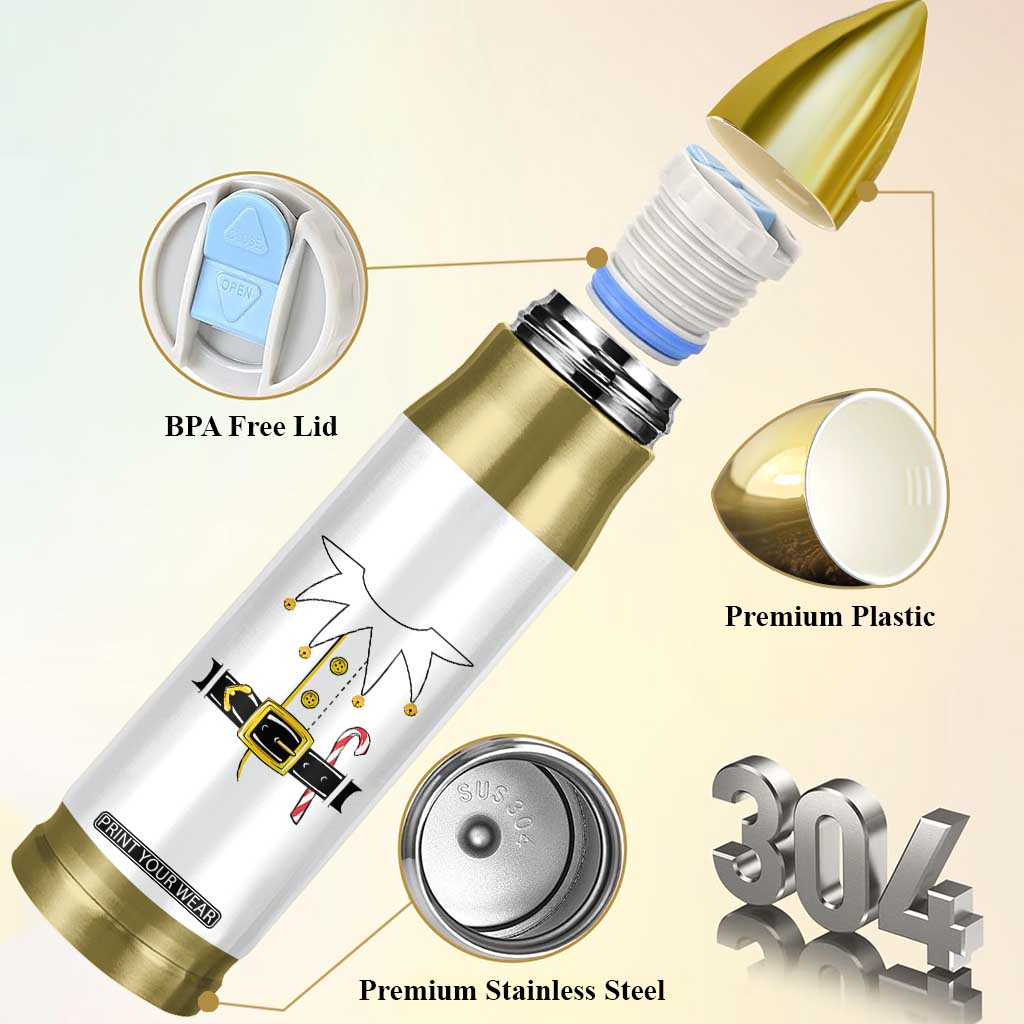 Christmas Elf Costume Bullet Tumbler Holiday Costume Funny Christmas Gift TS10 Print Your Wear