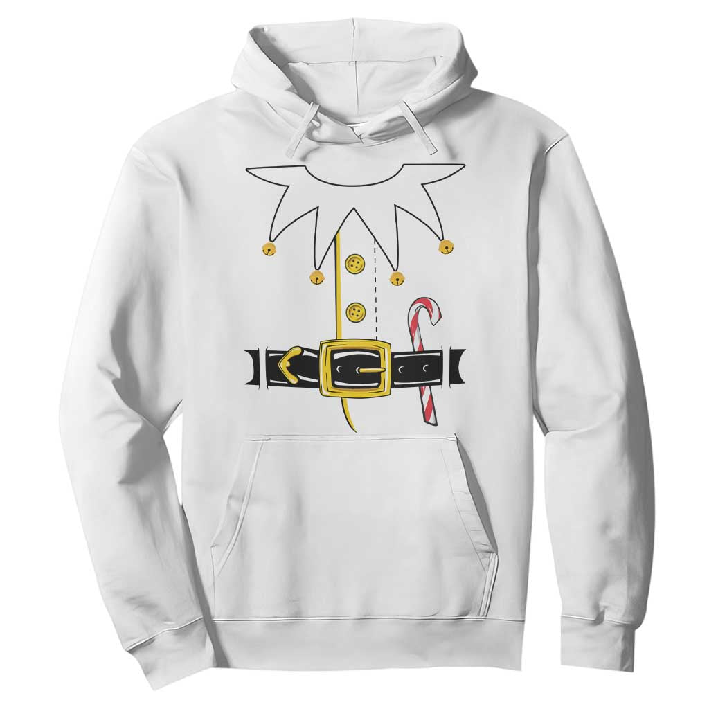 Christmas Elf Costume Hoodie Holiday Costume Funny Christmas Gift TS10 White Print Your Wear
