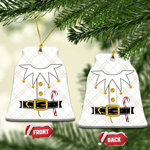 Christmas Elf Costume Ceramic Ornament Holiday Costume Funny Christmas Gift TS10 Print Your Wear