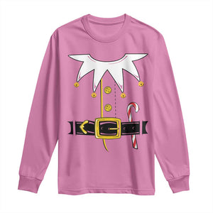 Christmas Elf Costume Long Sleeve Shirt Holiday Costume Funny Christmas Gift TS10 Azalea Print Your Wear