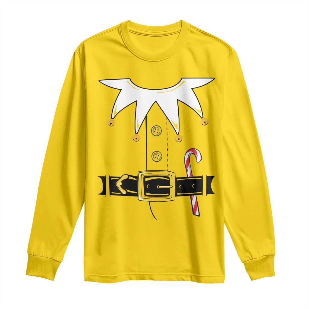 Christmas Elf Costume Long Sleeve Shirt Holiday Costume Funny Christmas Gift TS10 Daisy Print Your Wear