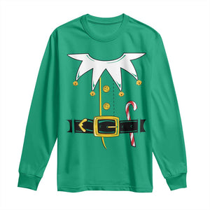 Christmas Elf Costume Long Sleeve Shirt Holiday Costume Funny Christmas Gift TS10 Irish Green Print Your Wear