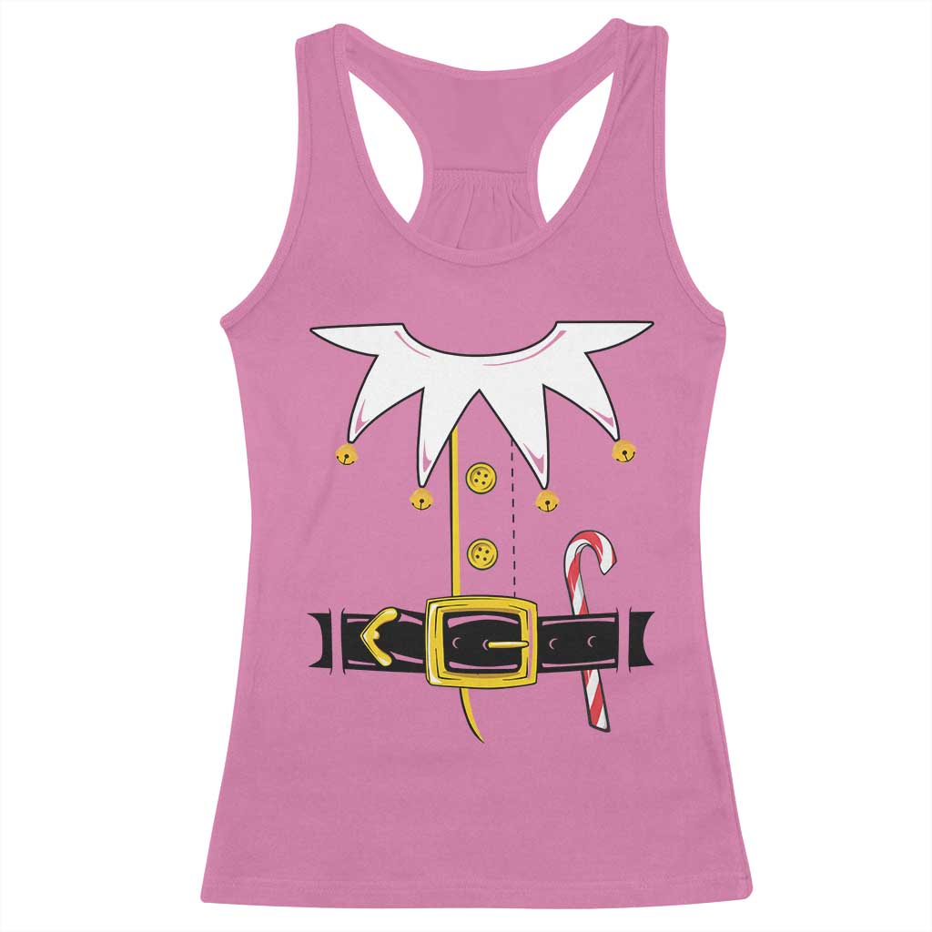 Christmas Elf Costume Racerback Tank Top Holiday Costume Funny Christmas Gift TS10 Azalea Print Your Wear
