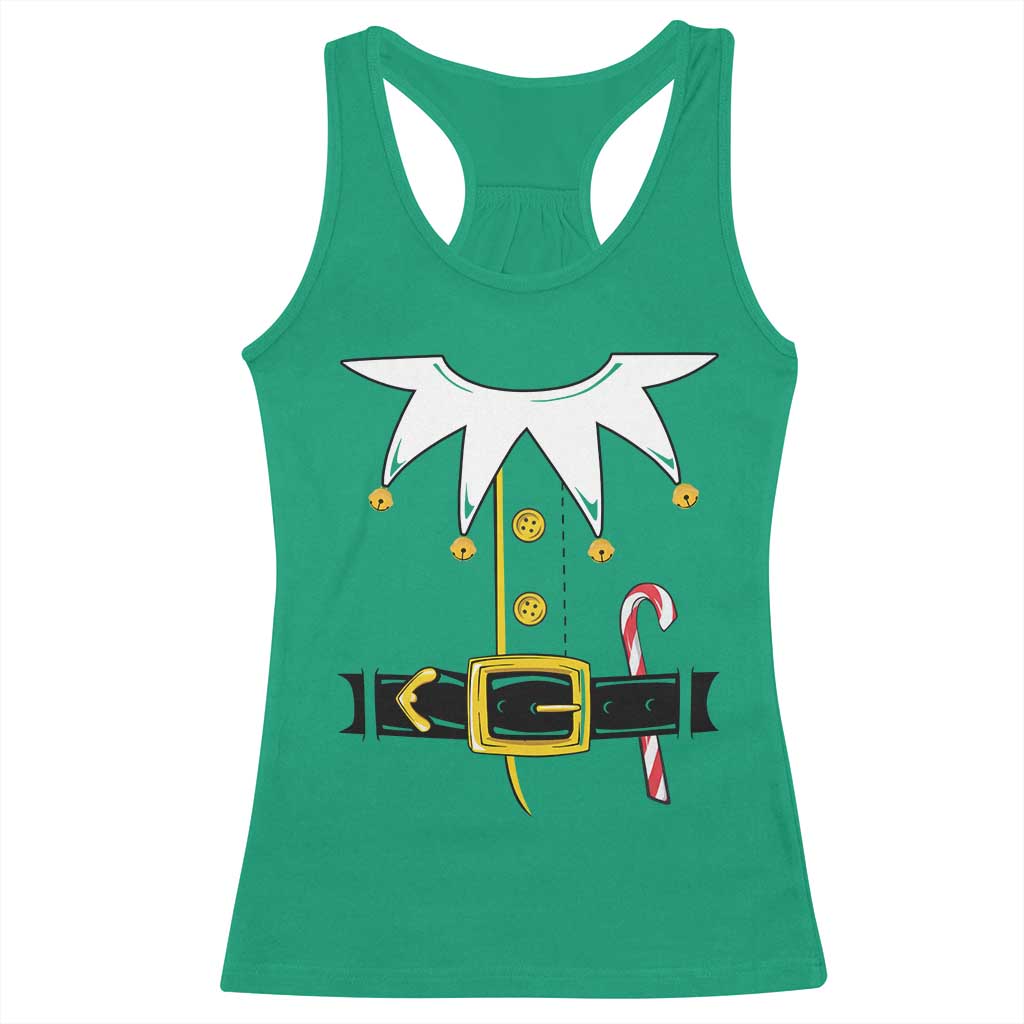 Christmas Elf Costume Racerback Tank Top Holiday Costume Funny Christmas Gift TS10 Irish Green Print Your Wear