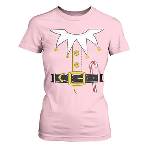 Christmas Elf Costume T Shirt For Women Holiday Costume Funny Christmas Gift TS10 Light Pink Print Your Wear