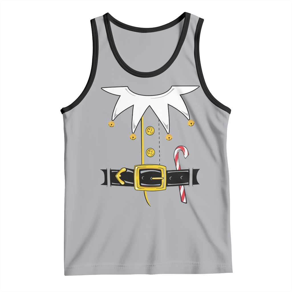Christmas Elf Costume Tank Top Holiday Costume Funny Christmas Gift TS10 Athletic Heather Black Print Your Wear