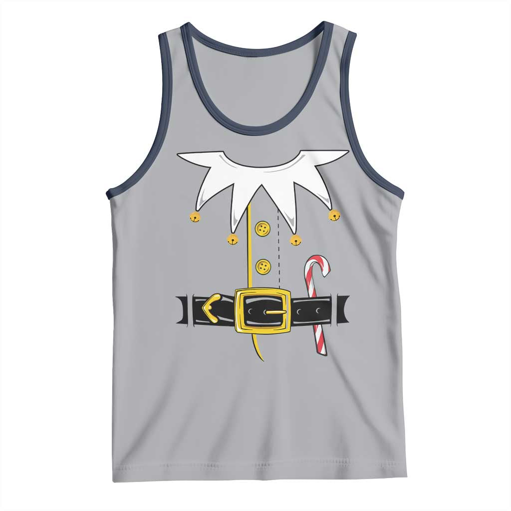 Christmas Elf Costume Tank Top Holiday Costume Funny Christmas Gift TS10 Athletic Heather Navy Print Your Wear