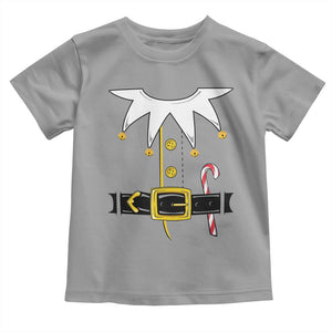 Christmas Elf Costume Toddler T Shirt Holiday Costume Funny Christmas Gift TS10 Sport Gray Print Your Wear