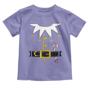 Christmas Elf Costume Toddler T Shirt Holiday Costume Funny Christmas Gift TS10 Violet Print Your Wear