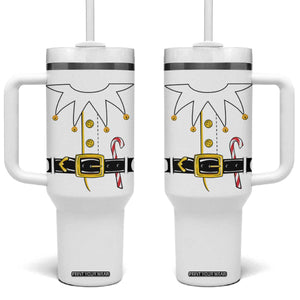 Christmas Elf Costume Tumbler With Handle Holiday Costume Funny Christmas Gift TS10 One Size: 40 oz White Print Your Wear