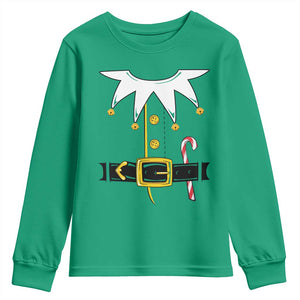 Christmas Elf Costume Youth Sweatshirt Holiday Costume Funny Christmas Gift TS10 Irish Green Print Your Wear
