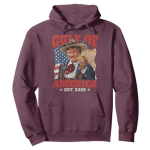 Gulf Of USA 2025 Hoodie USA American Flag Trump Gulf Mexico TS10 Maroon Print Your Wear