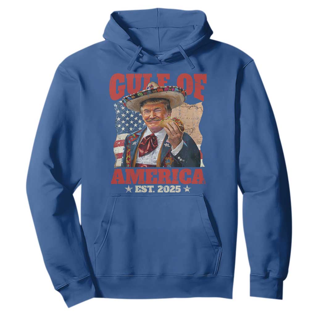 Gulf Of USA 2025 Hoodie USA American Flag Trump Gulf Mexico TS10 Royal Blue Print Your Wear