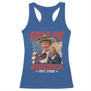 Gulf Of USA 2025 Racerback Tank Top USA American Flag Trump Gulf Mexico TS10 Royal Blue Print Your Wear