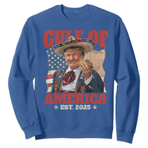 Gulf Of USA 2025 Sweatshirt USA American Flag Trump Gulf Mexico TS10 Royal Blue Print Your Wear