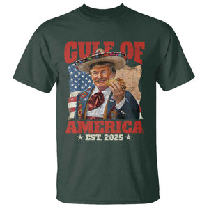 Gulf Of USA 2025 T Shirt USA American Flag Trump Gulf Mexico TS10 Dark Forest Green Print Your Wear