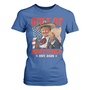 Gulf Of USA 2025 T Shirt For Women USA American Flag Trump Gulf Mexico TS10 Royal Blue Print Your Wear