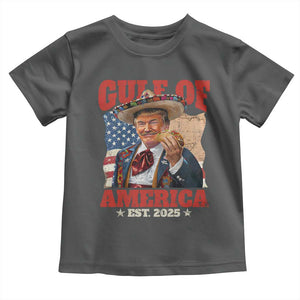 Gulf Of USA 2025 Toddler T Shirt USA American Flag Trump Gulf Mexico TS10 Dark Heather Print Your Wear