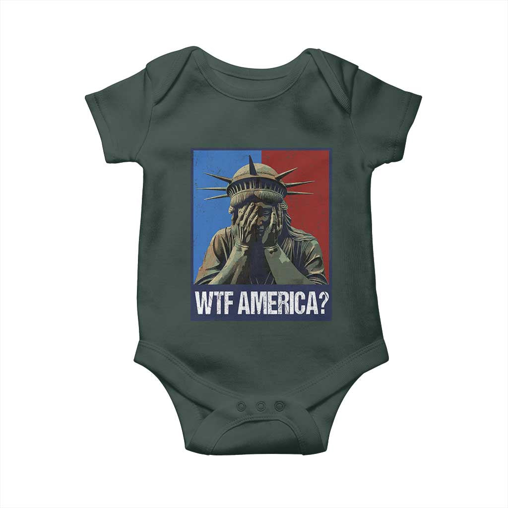 WTF America Baby Onesie Humor Statue of Liberty TS10 Print Your Wear