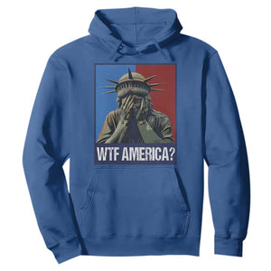 WTF America Hoodie Humor Statue of Liberty TS10 Royal Blue Print Your Wear