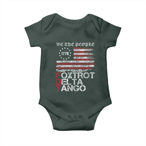 Foxtrots Delta Tangos Baby Onesie US Flag We The People TS10 Print Your Wear