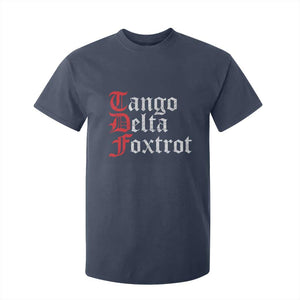 Funny Foxtrots Delta Tangos T Shirt For Kid TS10 Navy Print Your Wear
