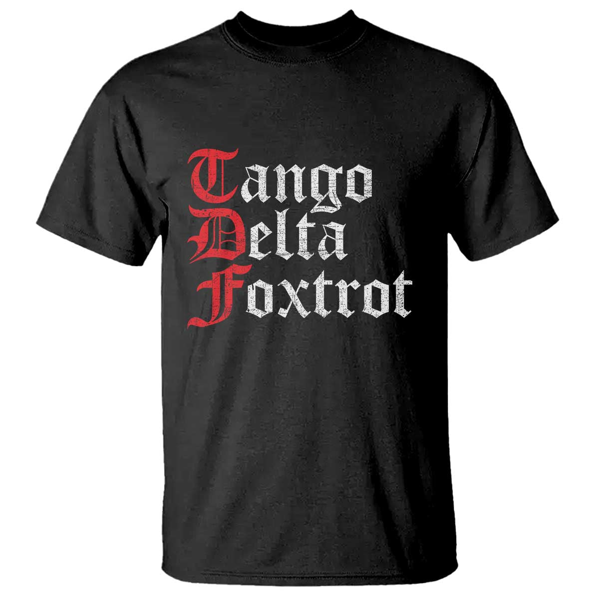 Funny Foxtrots Delta Tangos T Shirt TS10 Black Print Your Wear